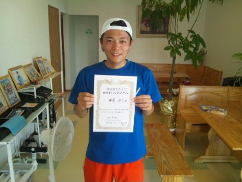 08/28(水) 男子シングルス オープン 優勝＜オールウェイズテニスクラブ＞