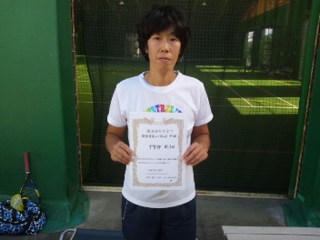 09/29(日) 女子シングルス 中級 優勝＜トマトインドアテニスクラブ＞