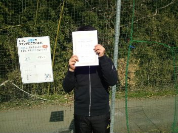 01/28(火) 男子シングルス オープン 優勝＜インスピリッツテニスクラブ＞
