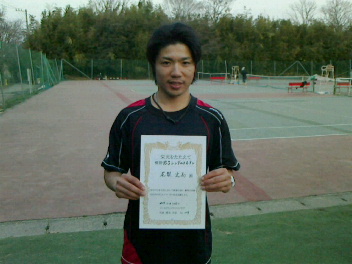 02/25(火) 男子シングルス オープン 優勝＜インスピリッツテニスクラブ＞