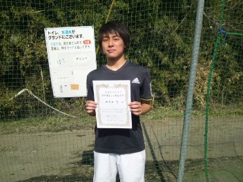 02/26(水) 男子シングルス オープン 優勝＜インスピリッツテニスクラブ＞