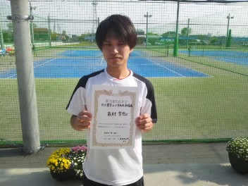 04/23(水) 男子シングルス 初級 優勝＜オールウェイズテニスクラブ＞