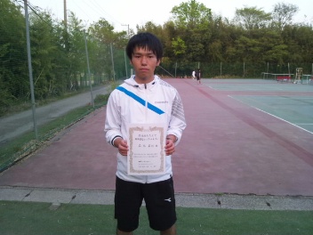 04/24(木) 男子シングルス オープン 優勝＜インスピリッツテニスクラブ＞