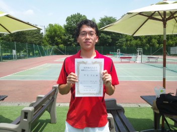 07/22(火) 男子シングルス オープン 優勝＜インスピリッツテニスクラブ＞