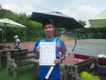 08/22(金) 男子シングルス オープン 優勝＜インスピリッツテニスクラブ＞