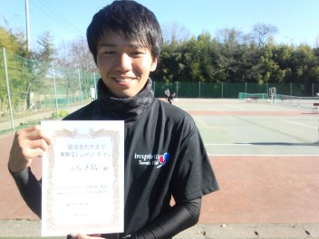 12/26(金) 男子シングルス オープン 優勝＜インスピリッツテニスクラブ＞