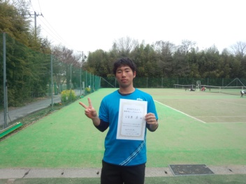 03/31(金) 男子シングルス オープン 優勝＜インスピリッツテニスクラブ＞