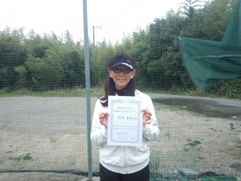03/31(金) 女子シングルス オープン 優勝＜インスピリッツテニスクラブ＞