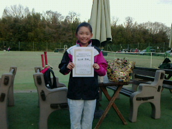 04/02(日) 小学生男女混合シングルス 中級 優勝＜インスピリッツテニスクラブ＞