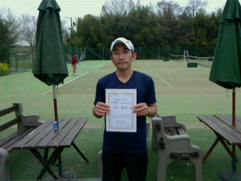 04/05(水) 男子シングルス オープン 優勝＜インスピリッツテニスクラブ＞