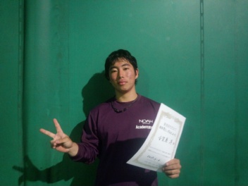 05/04(木) 男子シングルス オープン 優勝＜トマトインドアテニスクラブ＞