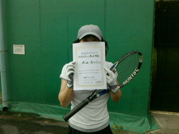 05/25(木) 女子シングルス 中級 優勝＜トマトインドアテニスクラブ＞