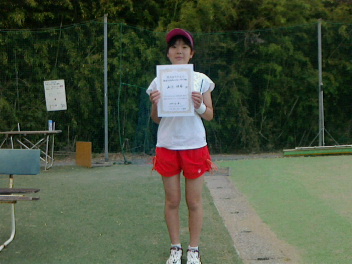 06/04(日) 小学生男女混合シングルス 中級 優勝＜インスピリッツテニスクラブ＞