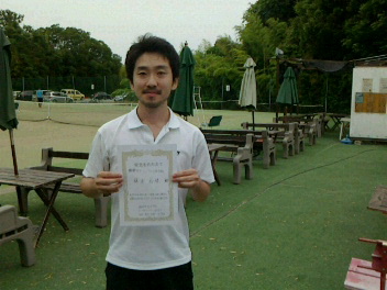 06/07(水) 男子シングルス 初中級 優勝＜インスピリッツテニスクラブ＞