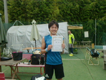 06/22(木) 男子シングルス 初級 優勝＜インスピリッツテニスクラブ＞