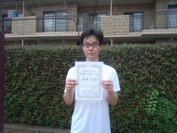 07/04(火) 男子シングルス 中級 優勝＜東大宮テニスクラブ＞