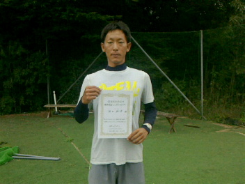 09/07(木) 男子シングルス オープン 優勝＜インスピリッツテニスクラブ＞
