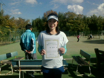 11/24(金) 女子シングルス オープン 優勝＜インスピリッツテニスクラブ＞