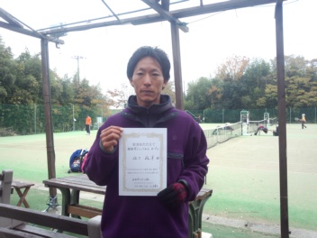 11/28(火) 男子シングルス オープン 優勝＜インスピリッツテニスクラブ＞