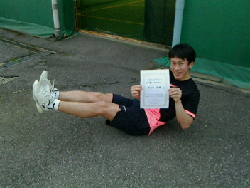 04/03(火) 男子シングルス オープン 優勝＜トマトインドアテニスクラブ＞