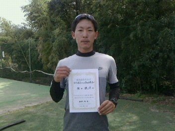 04/03(火) 男子シングルス オープン 優勝＜インスピリッツテニスクラブ＞