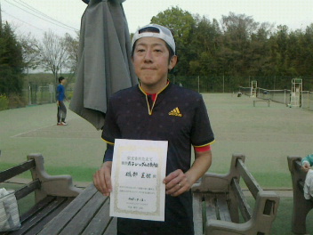 04/03(火) 男子シングルス 初中級 優勝＜インスピリッツテニスクラブ＞