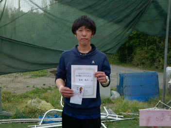 04/23(月) 男子シングルス オープン 賞金付 優勝＜インスピリッツテニスクラブ＞