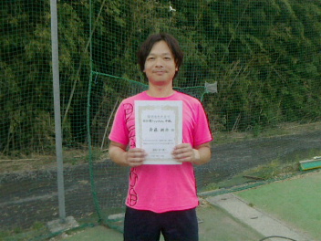 04/26(木) 男子シングルス 中級 優勝＜インスピリッツテニスクラブ＞