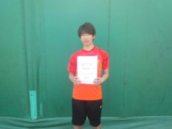 05/01(火) 男子シングルス オープン 優勝＜トマトインドアテニスクラブ＞