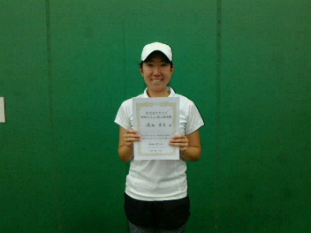 05/03(木) 女子シングルス 初中級 優勝＜トマトインドアテニスクラブ＞