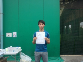 05/30(水) 男子シングルス オープン 優勝＜トマトインドアテニスクラブ＞