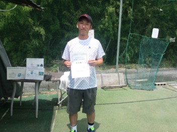 07/25(水) 男子シングルス オープン 優勝＜インスピリッツテニスクラブ＞