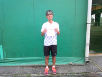 08/30(木) 男子シングルス オープン 優勝＜トマトインドアテニスクラブ＞