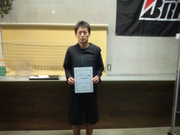 09/26(水) 男子シングルス 初級 優勝＜トマトインドアテニスクラブ＞