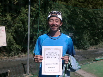 09/28(金) 男子シングルス オープン 優勝＜インスピリッツテニスクラブ＞