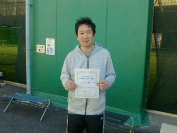 02/01(金) 男子シングルス 中級 優勝＜トマトインドアテニスクラブ＞