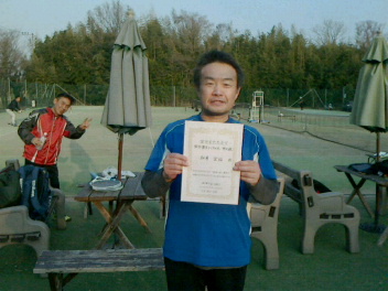 02/26(火) 男子シングルス 中上級 優勝＜インスピリッツテニスクラブ＞