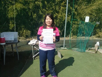 03/05(火) 女子シングルス 初中級 優勝＜インスピリッツテニスクラブ＞