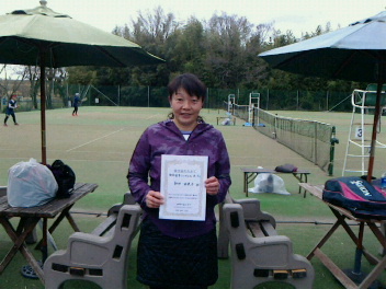 03/07(木) 女子シングルス オープン 優勝＜インスピリッツテニスクラブ＞