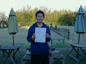 03/08(金) 男子シングルス オープン 優勝＜インスピリッツテニスクラブ＞