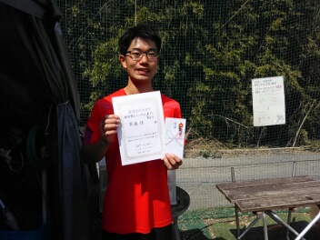 03/25(月) 男子シングルス オープン 賞金付 優勝＜インスピリッツテニスクラブ＞