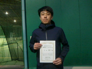 04/26(金) 男子シングルス オープン 優勝＜トマトインドアテニスクラブ＞
