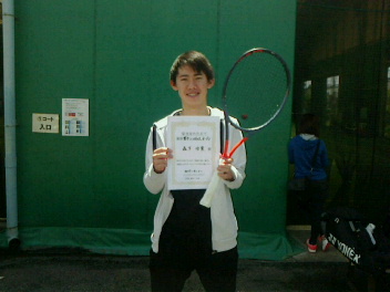 05/01(水) 男子シングルス オープン 優勝＜トマトインドアテニスクラブ＞