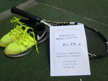 05/02(木) 男子シングルス オープン 優勝＜インスピリッツテニスクラブ＞