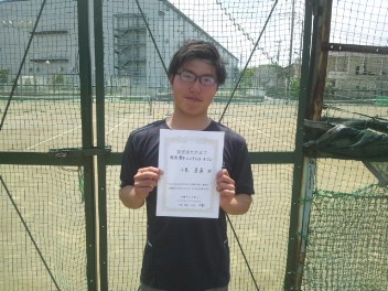 05/04(土) 男子シングルス オープン 優勝＜大熊テニスクラブ＞
