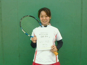 05/04(土) 女子シングルス 初級 優勝＜トマトインドアテニスクラブ＞