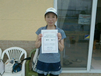 06/23(日) 女子シングルス オープン 優勝＜ALWAYS TENNIS SCHOOL＞