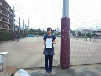08/27(火) 女子シングルス 中級 優勝＜東大宮テニスクラブ＞