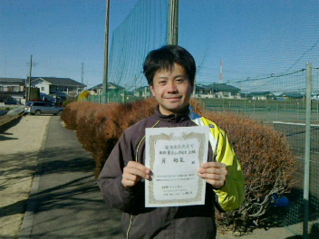 01/03(土) 男子シングルス 上級 優勝＜桶川グリーンテニスクラブ＞