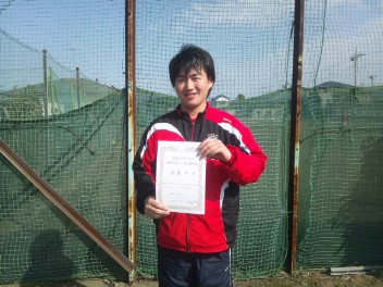 03/21(土) 男子シングルス 初中級 優勝＜大熊テニスクラブ＞